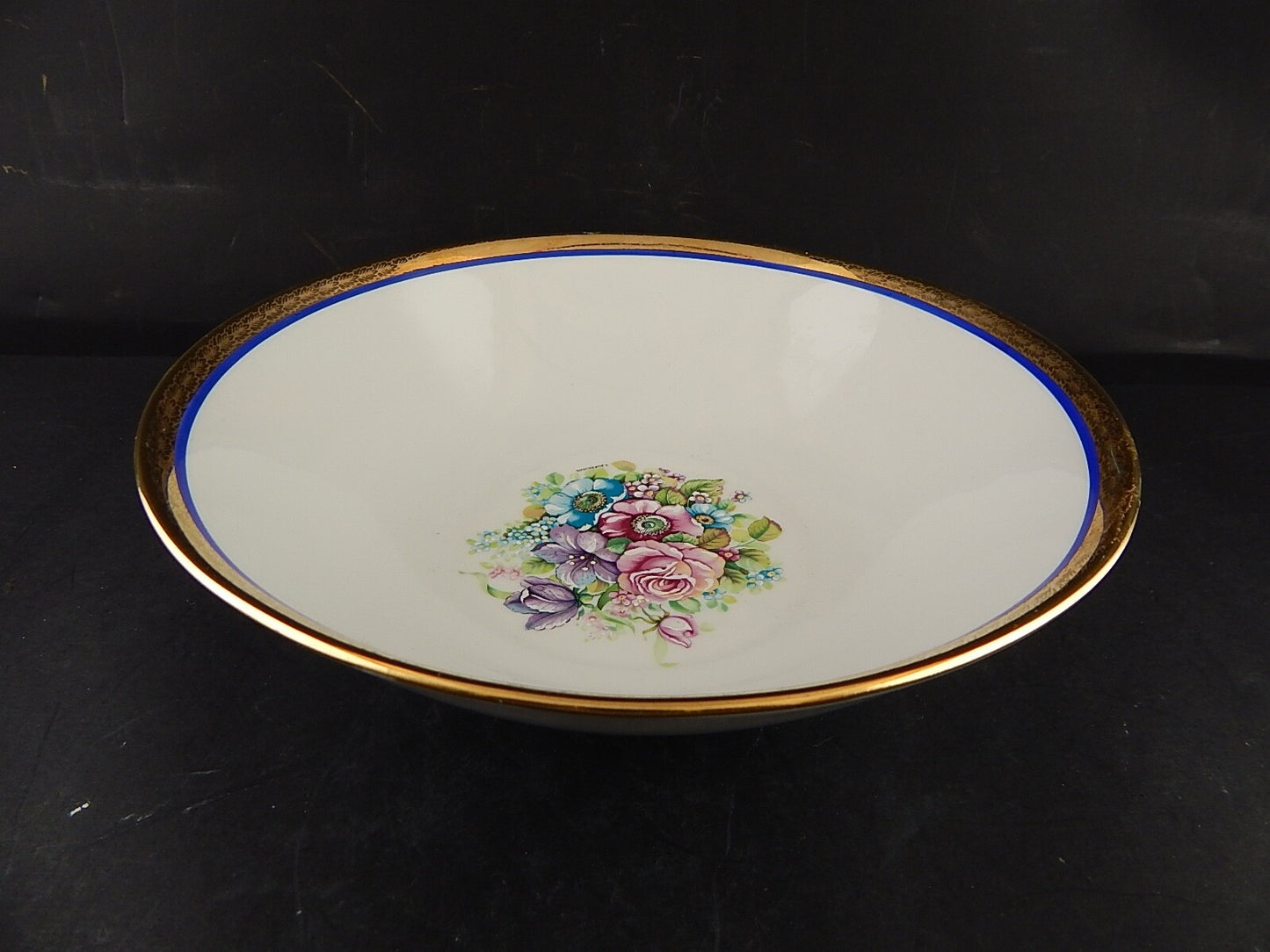 ANTICA INSALATIERA FRUTTIERA PORCELLANA HUTSCHENREUTHER BAVARIA DECORO LIMOGES