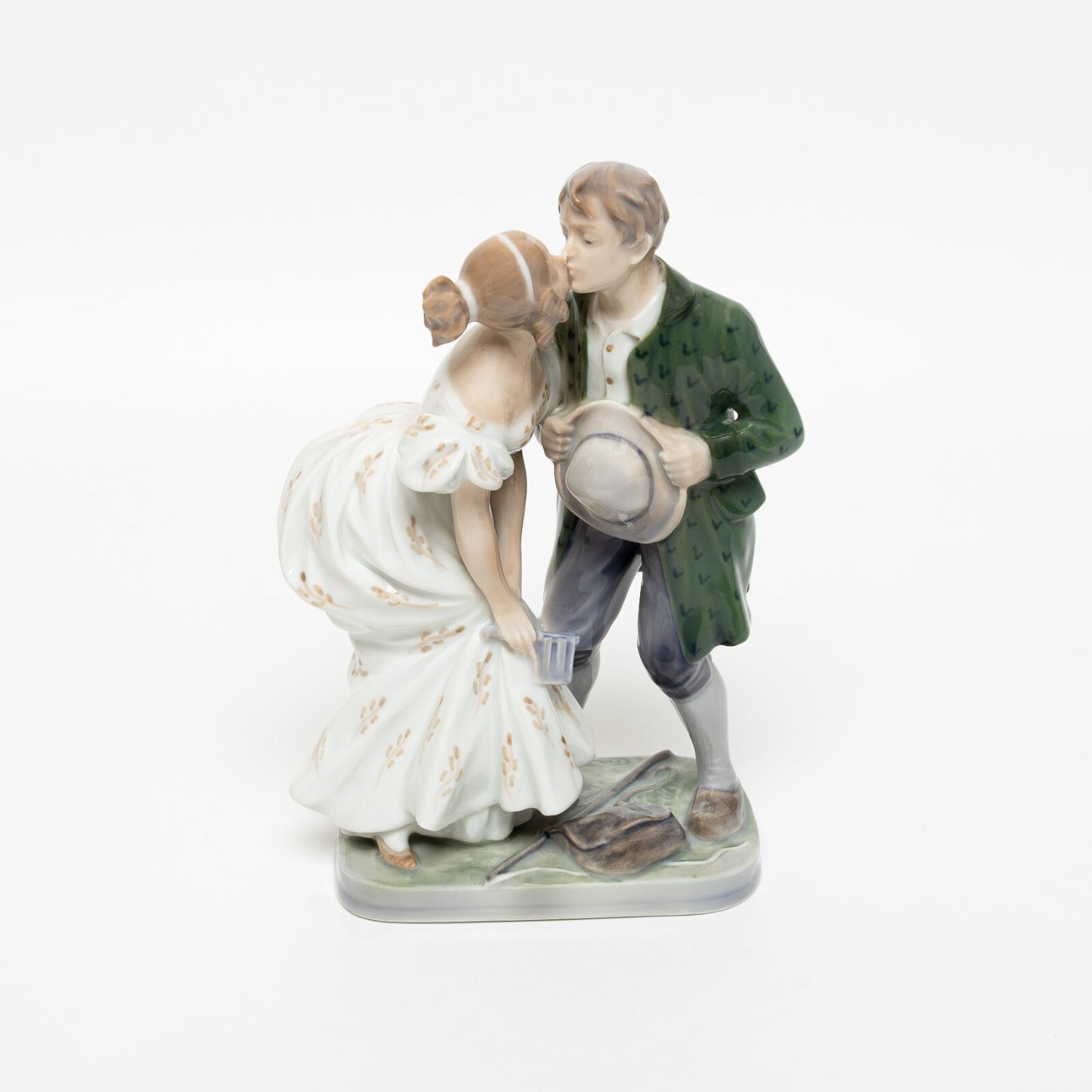 RARA STATUINA PORCELLANA ROYAL COPENHAGEN "Il Porcaro e la Principessa" 19x12x7