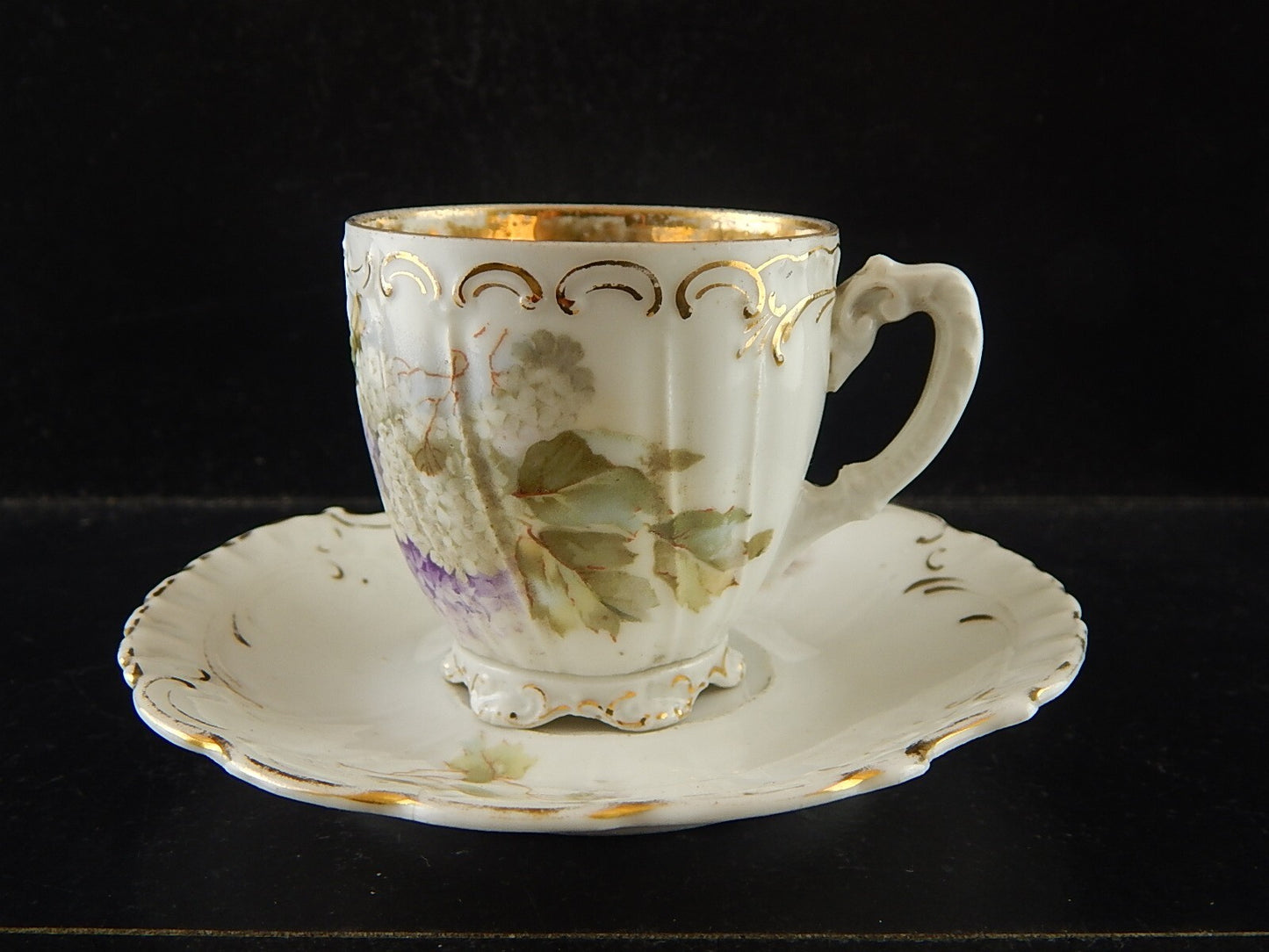 ANTICA PREZIOSA TAZZINA PORCELLANA BOEMA ART NOUVEAU PFEIFFER LOWENSTEIN A84