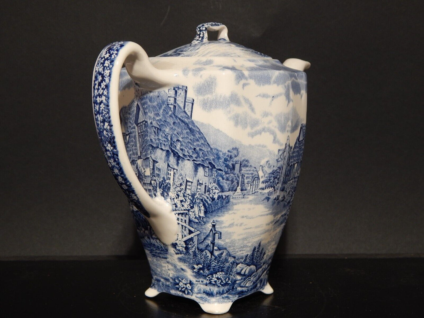 ANTICA CAFFETTIERA TEIERA SEMI PORCELLANA JOHNSON BROS OLDE ENGLISH COUNTRYSIDE