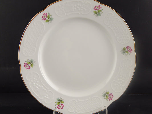 VINTAGE RICHARD GINORI PIATTO DA PORTATA PORCELLANA DECORO ROSA CANINA CM 28