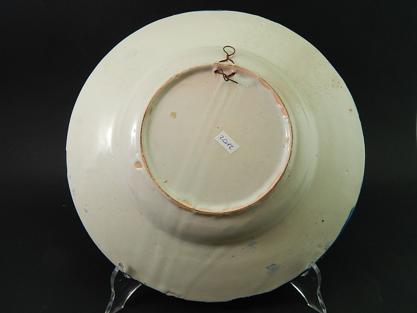 ARTE POVERA PIATTO CERAMICA SPAGNOLA CATALANA GUIVERNAU PRIMA META' 900 #2012