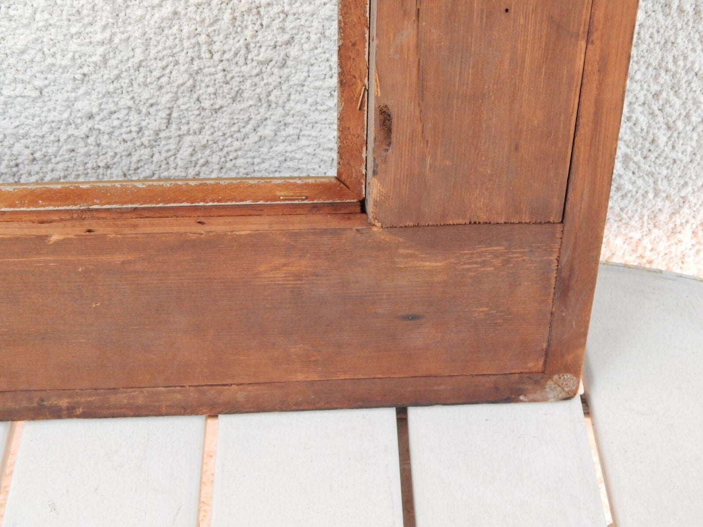 ANTICA IMPORTANTE GRANDE CORNICE LEGNO GHIOSCE' PERIODO ART DECO #791