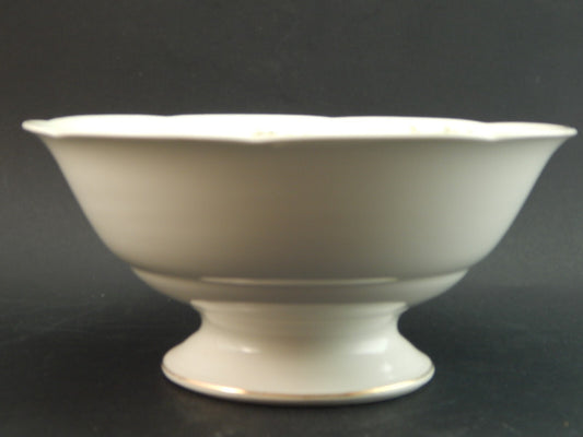 ANTICA LIMOGES FRUTTIERA CENTROTAVOLA PORCELLANA FINE 800 BOUQUET DI ROSE