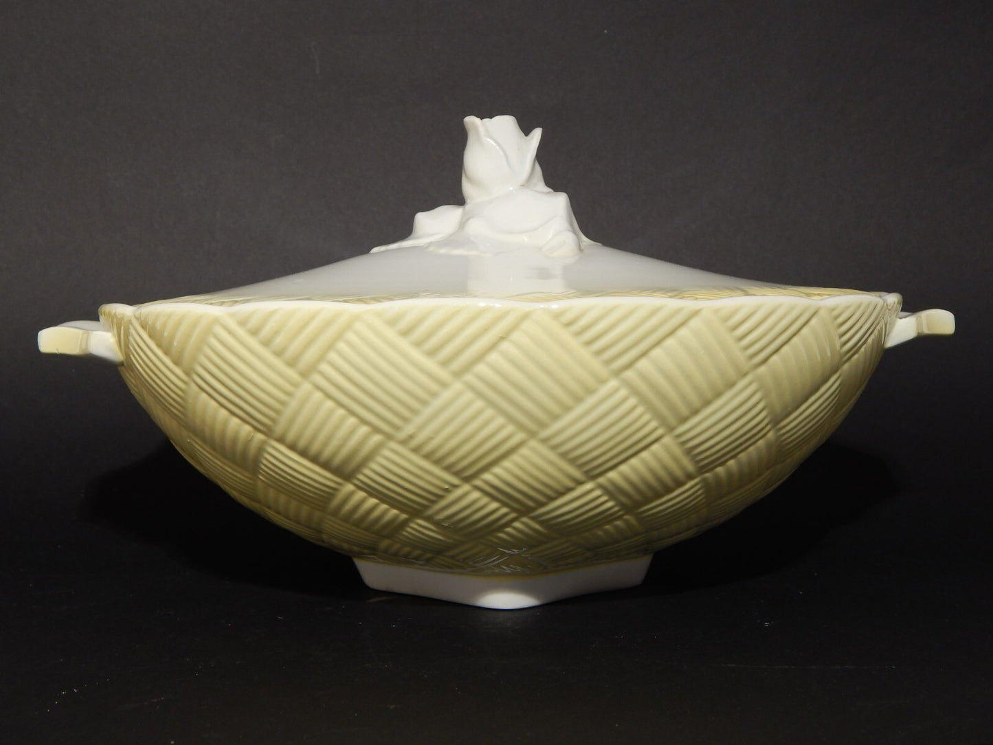 ART DECO CENTROTAVOLA ZUPPIERA BISCOTTIERA CERAMICA GALVANI PORDENONE ANNI '30