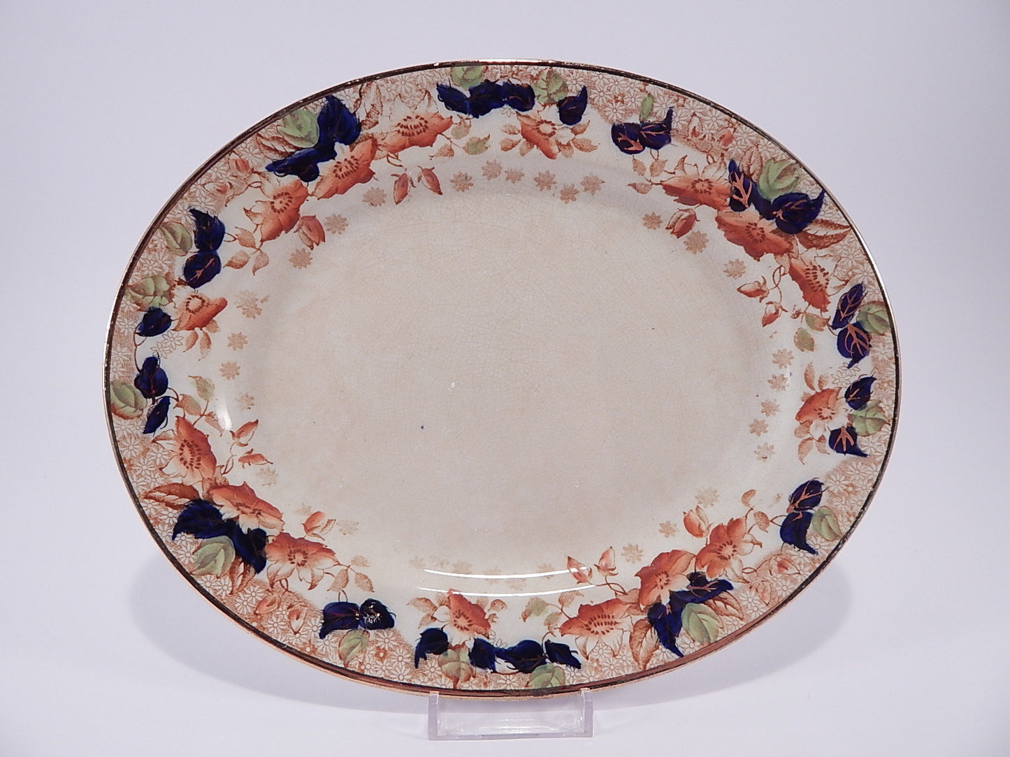 ANTICA RAVIERA VASSOIO MEDIO MANIFATTURA BRITISH ANCHOR POTTERY CO. 1890 LONGTON