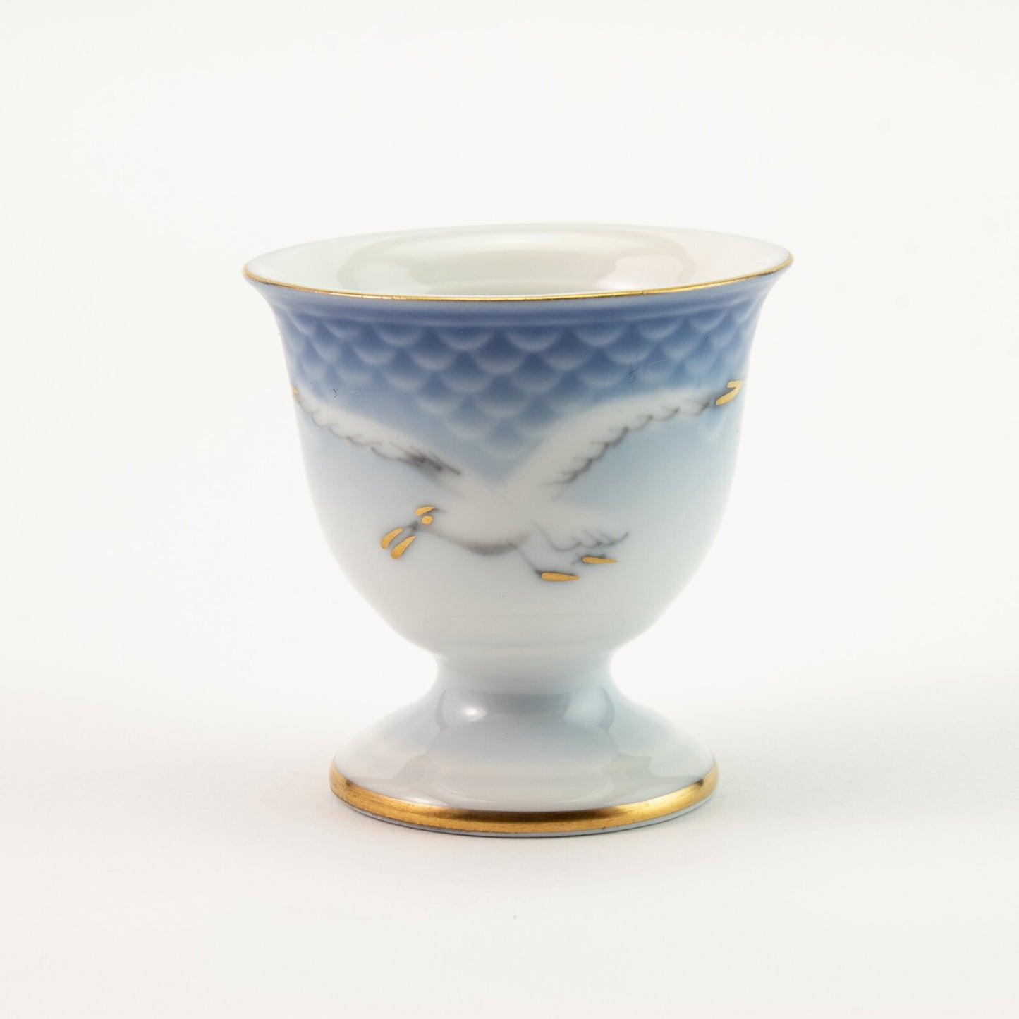 PORTA UOVO PORCELLANA E ORO ZECCHINO GABBIANI ROYAL COPENHAGEN 696