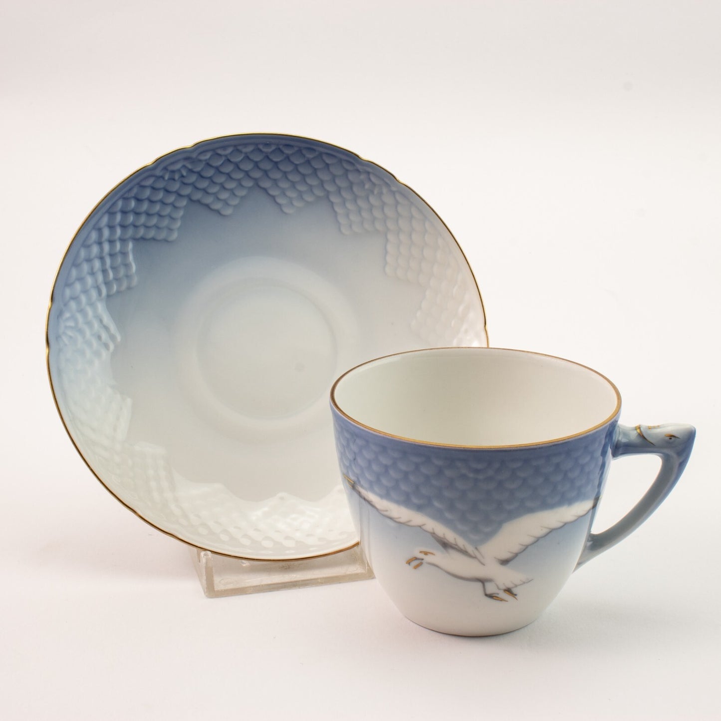 TAZZA CAFFE' PORCELLANA ORO ZECCHINO GABBIANI ROYAL COPENHAGEN BING&GRONDAHL 102