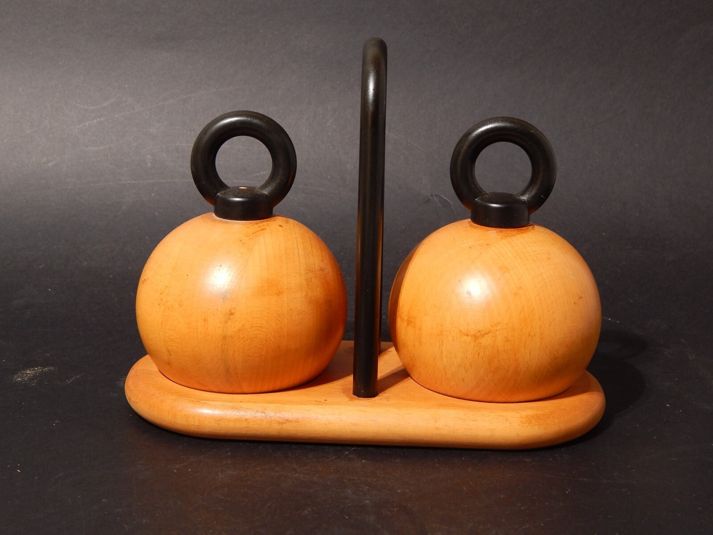 VINTAGE SET SALE E PEPE CON VASSOIO DESIGNED BY RICHARD NISSEN PER BODUM