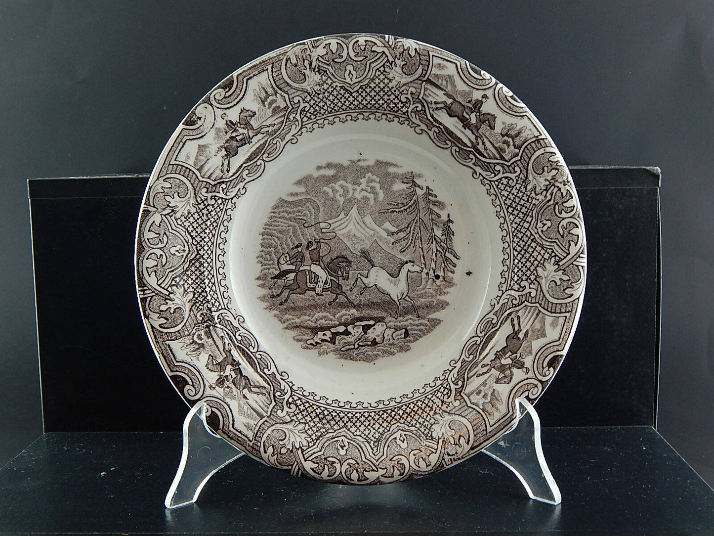 ANTICO PIATTO FONDO CERAMICA MUSSO VEDOVA BESIO MONDOVI' META'800 N. 229