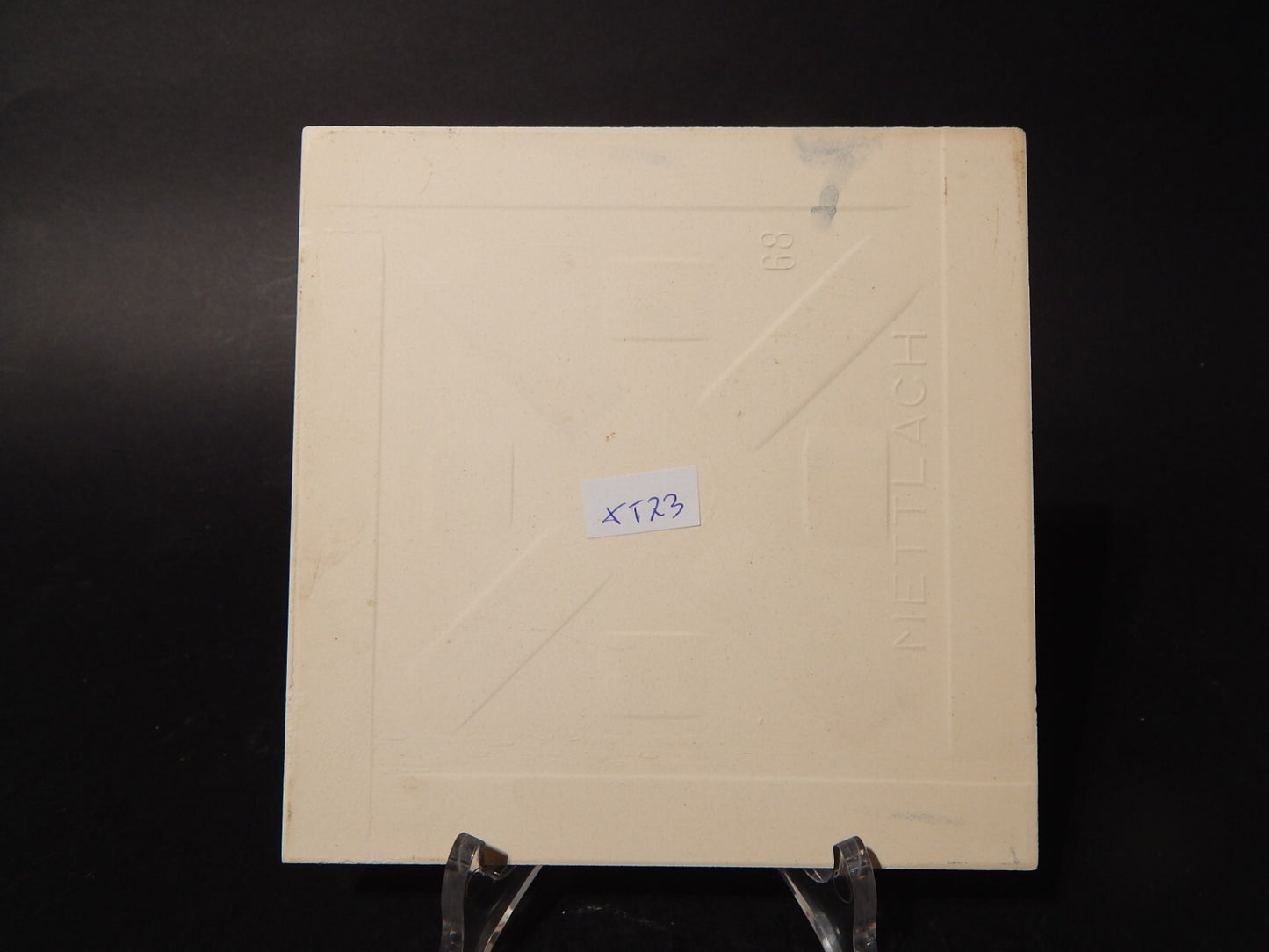 VINTAGE AUTENTICA PIASTRELLA MATTONELLA PORCELLANA DI DELFTS BLAUW BIANCO BLU ##