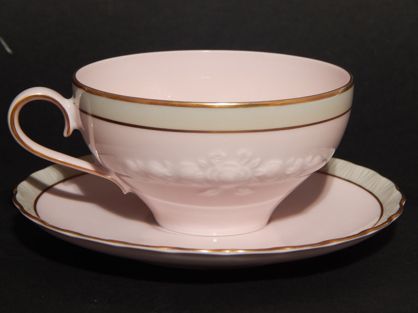 PREZIOSO SERVIZIO DA TÈ PORCELLANA HUTSCHENREUTHER PORCELAINE ROSE ROSA ANTICO