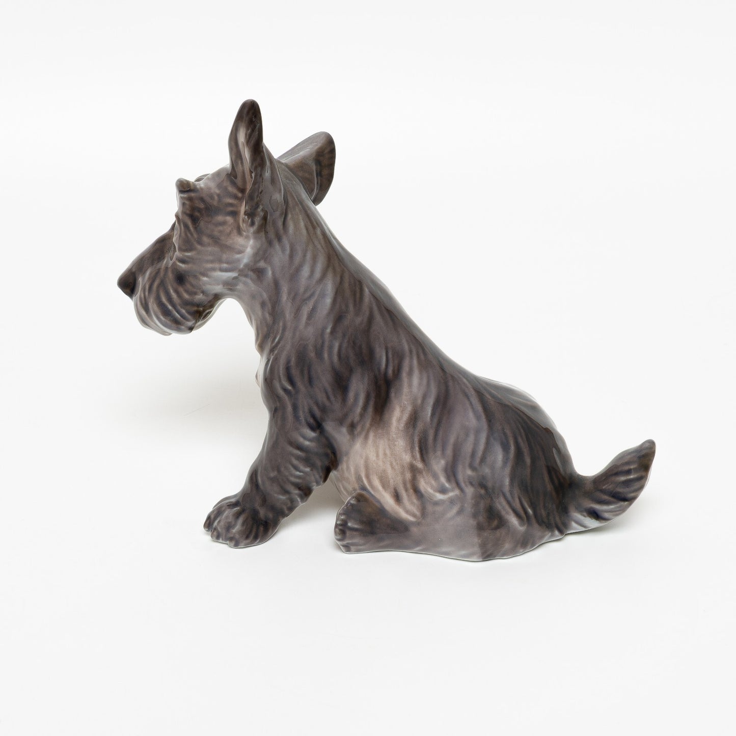 RARA STATUINA PORCELLANA DAHL JENSEN COPENHAGEN "Scottish Terrier" 1078 15x19x10