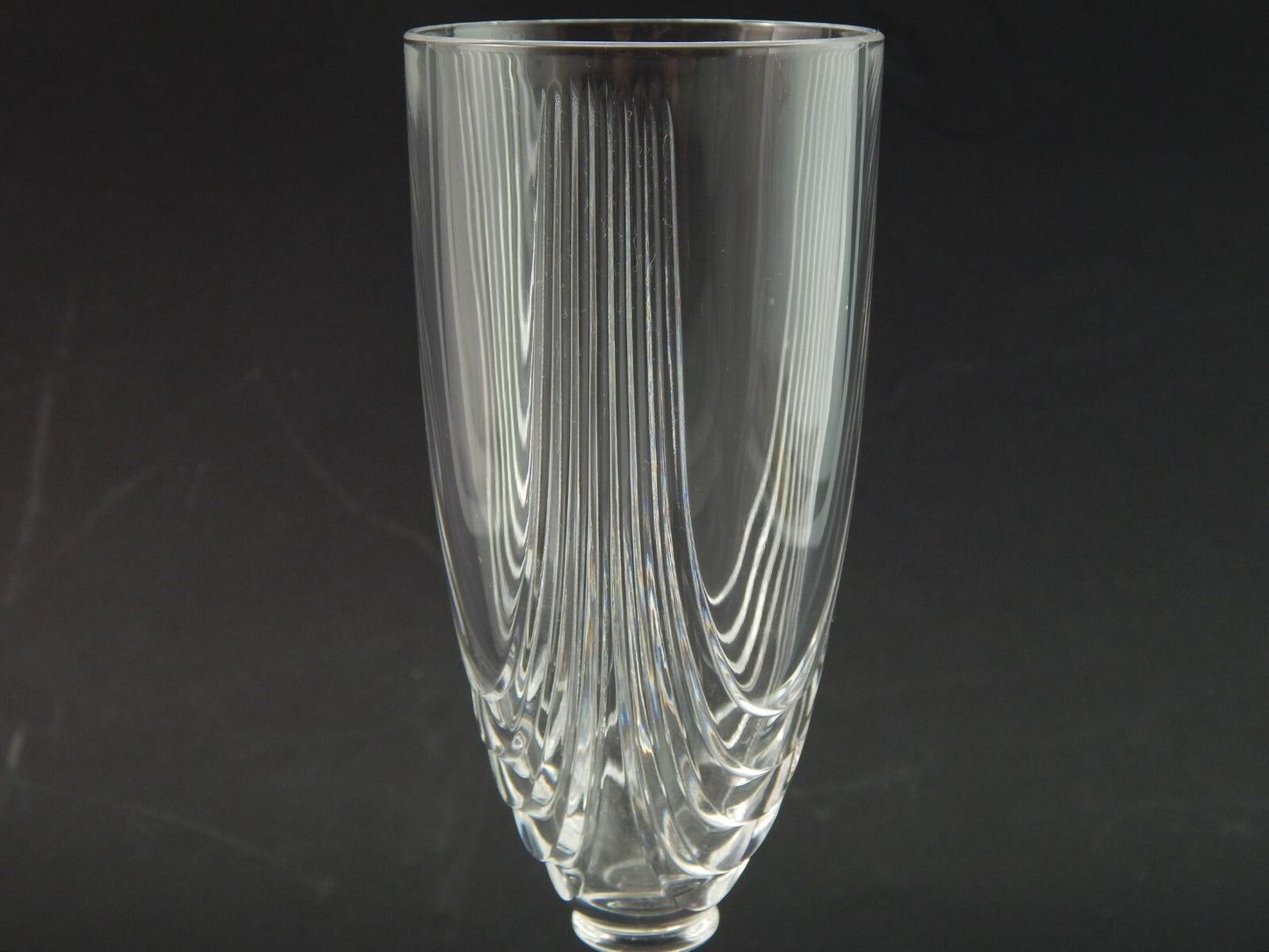 VINTAGE ELEGANTE SERVIZIO 18 CALICI CRISTALLO IN STILE ART DECO MADE IN ITALY