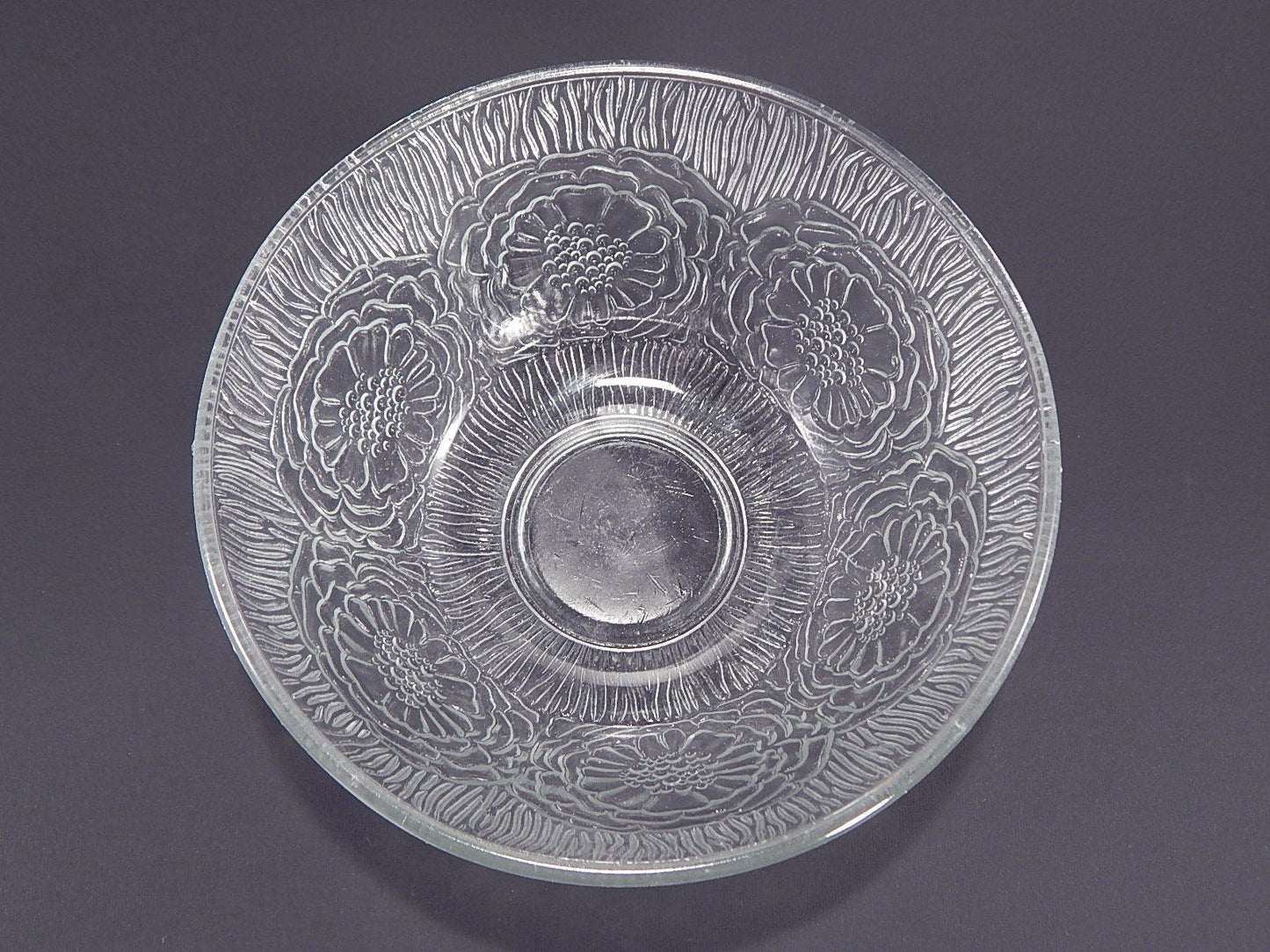 VINTAGE SET DA TAVOLA INSALATIERA O FRUTTIERA + 2 CIOTOLE VETRO STILE KOSTA BODA