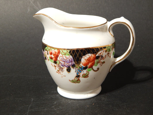 ANTICA LATTIERA BRICCO PORCELLANA INGLESE DELPHINE CROWN CHINA FINE 800
