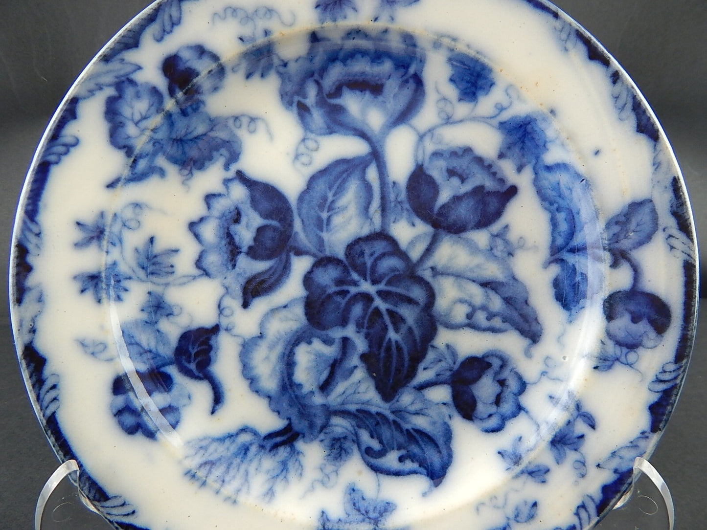 ANTICO PIATTO NINFEE CERAMICA RICHARD MILANO FINE 800 FLOW BLUE WATER NYMPH A780