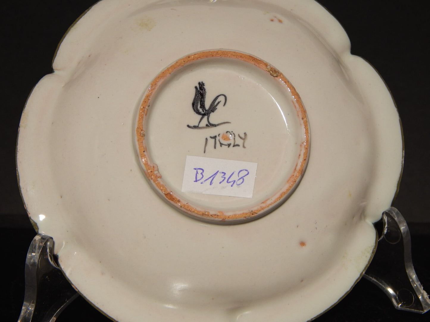 ANTICA RARA ZUCCHERIERA CIOTOLA IN MAIOLICA CERAMICA CANTAGALLI FIRENZE ITALY