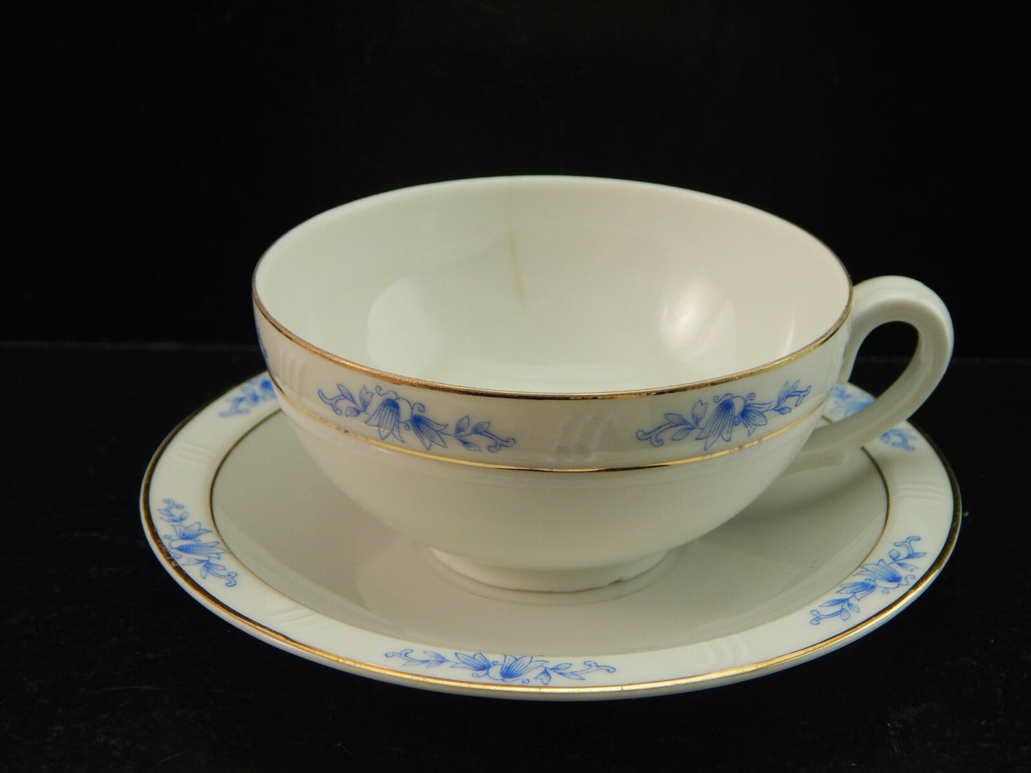 ANTICA 1945 ART DECO TAZZINA CAFFE' PORCELLANA H & C CHODAU BOHEMIA DIFETTO