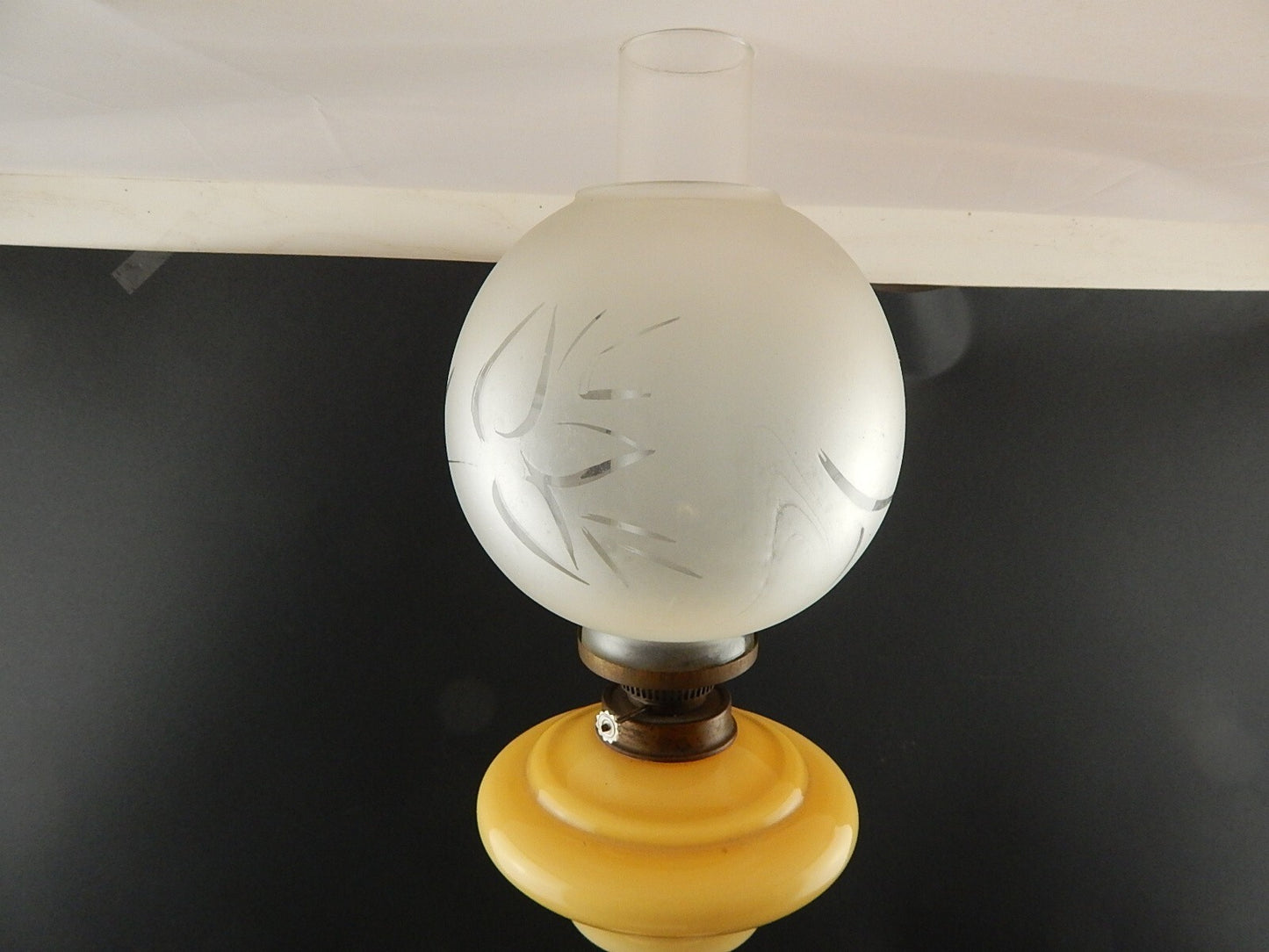 ANTICA COPPIA LAMPADE TAVOLO LUMI A PETROLIO STILE IMPERO NAPOLEONE GIUSEPPINA