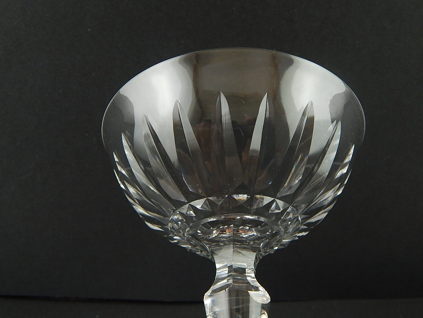 ANTICO BICCHIERE CALICE COPPA CHAMPAGNE CRISTALLO MOLATO SAINT LOUIS