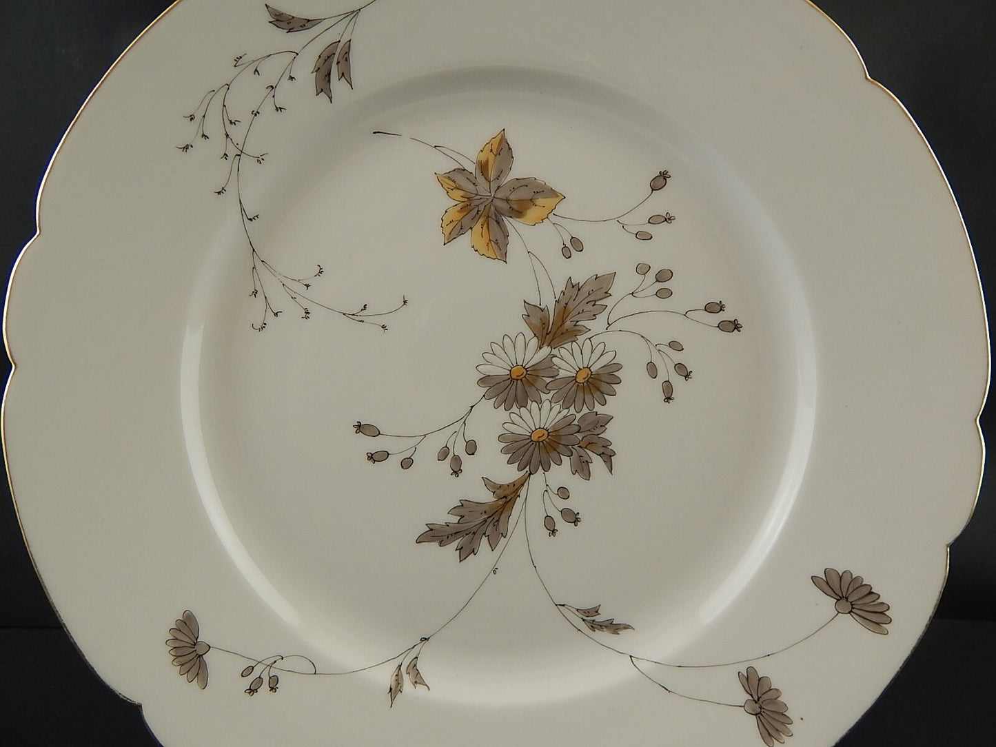 ANTICO PIATTO PORTATA VASSOIO PORCELLANA GINORI DOCCIA DEL 1926 DECORATO A MANO