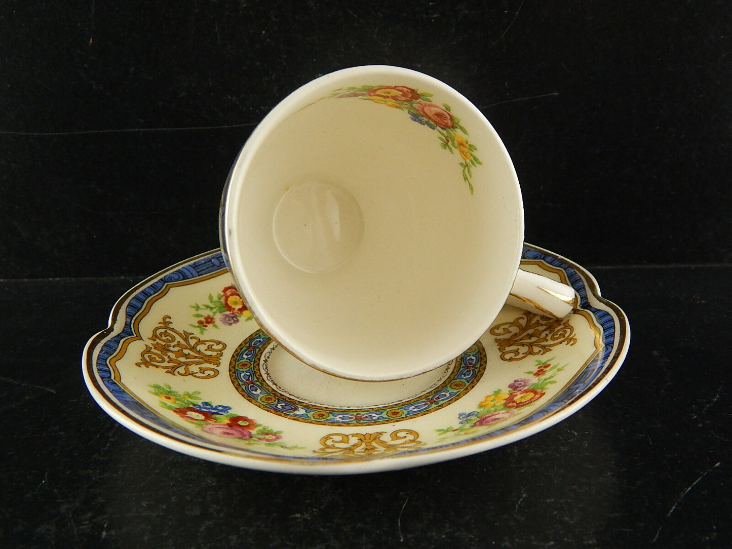 ANTICA 1913 TAZZA PIATTINO SEMI PORCELLANA JOHNSONS BROS COLLEZIONE PAREEK #7690