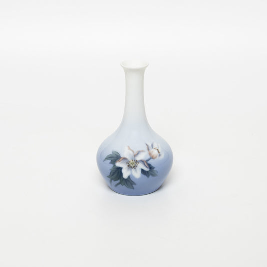 VASO PORCELLANA ROYAL COPENHAGEN BING&GRONDAHL "Fiori Bianchi" CM 12