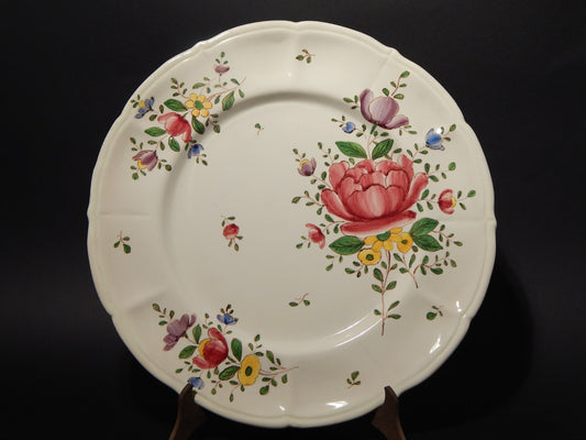 VINTAGE RARO VASSOIO MAIOLICA CERAMICA PAGANI VECCHIA LODI DIPINTO MANO