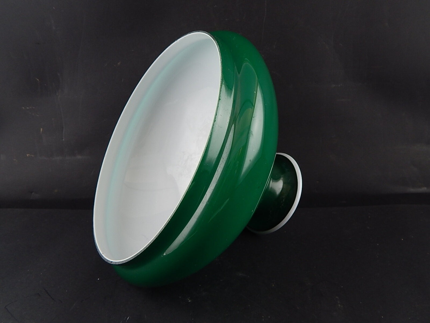 VINTAGE HOLMEGAARD VETRO A CAMPANA OPALINO VERDE PER LAMPADARIO