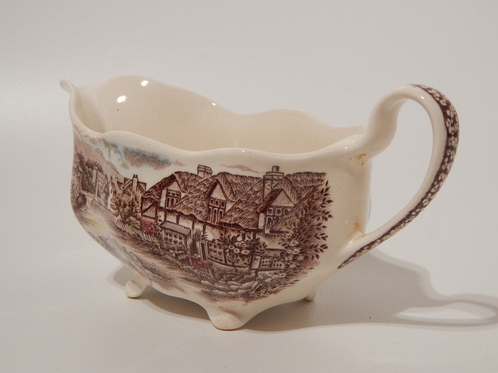 ANTICA SALSIERA SEMI PORCELLANA JOHNSON BROS OLDE ENGLISH COUNTRYSIDE