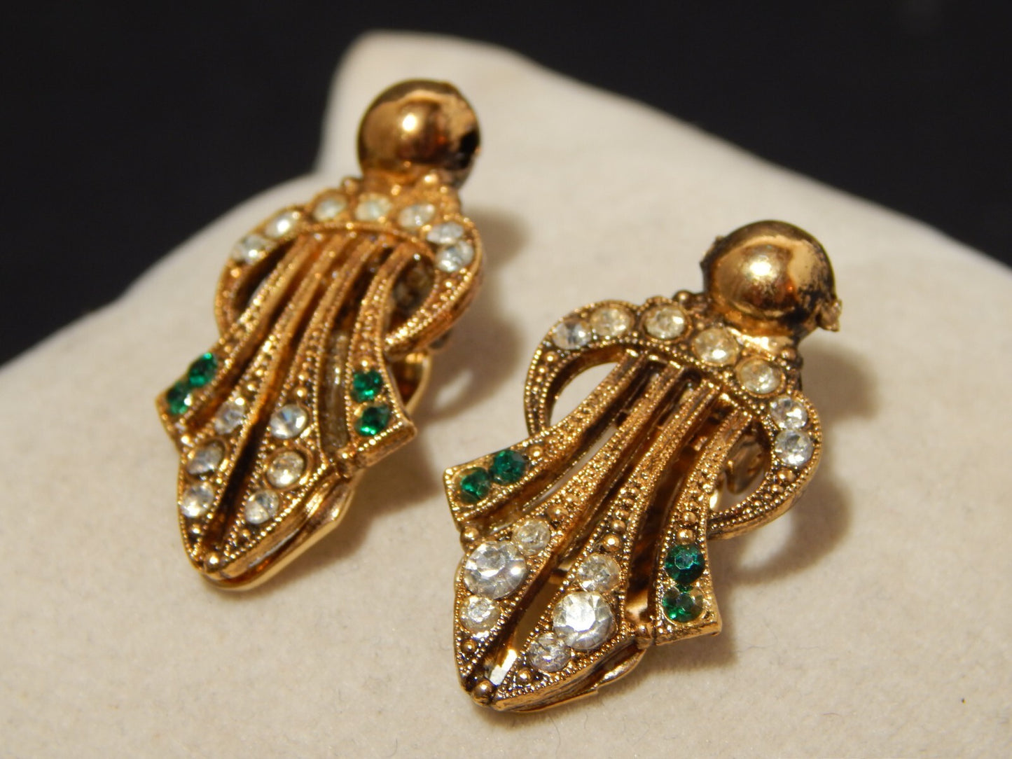 VINTAGE ORECCHINI GIOIELLI BIJOUX ACCESSORI STILE ART DECO