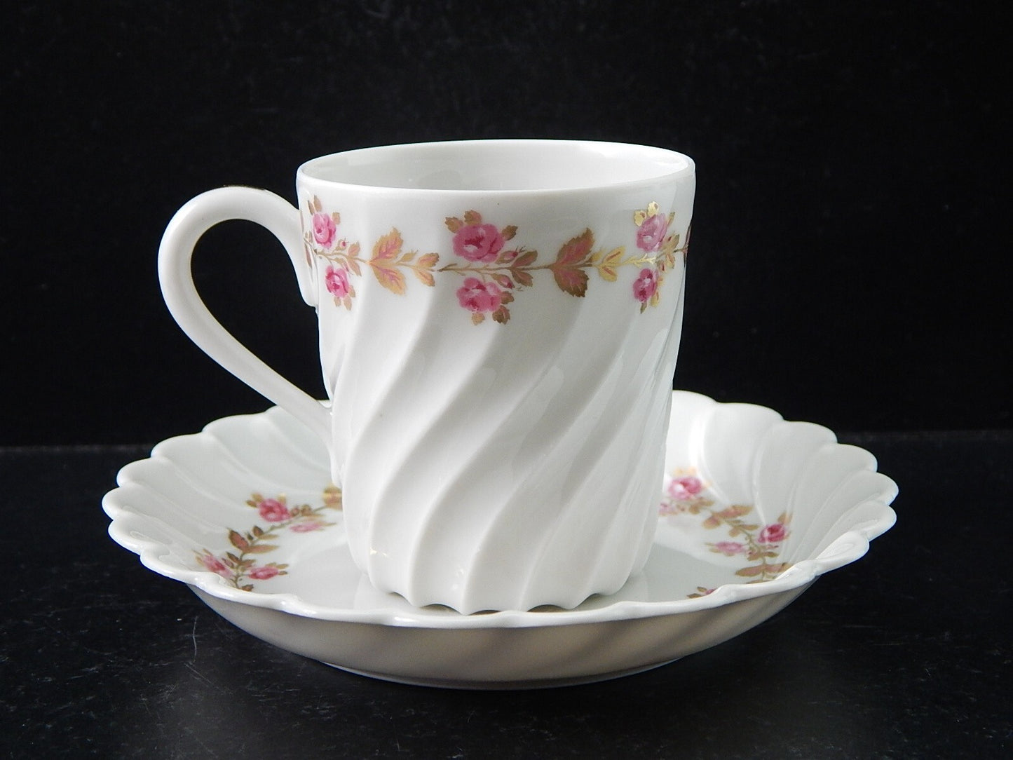 VINTAGE PREZIOSO SERVIZIO 6 TAZZINE PORCELLANA HAVILAND LIMOGES