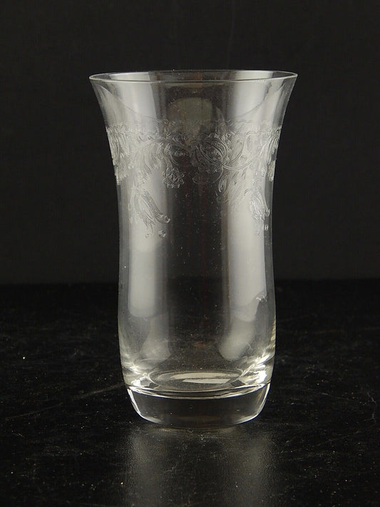 ANTICO BICCHIERE CRISTALLO LIBERTY INCISO TUMBLER COCKTAIL BIBITA TE' FREDDO