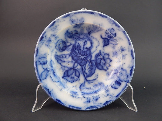 ANTICO PIATTO FONDO NINFEE BLU CERAMICA RICHARD MILANO FINE 800 WATER NYMPH A898