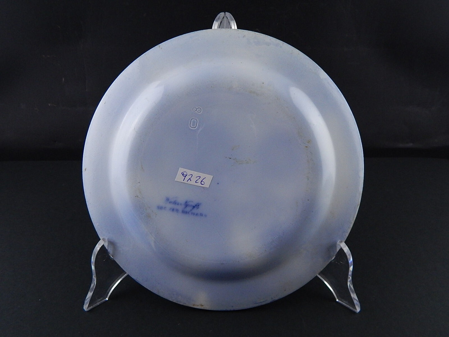 ANTICO PIATTO NINFEE CERAMICA RICHARD MILANO FINE 800 FLOW BLUE WATER NYMPH 9726