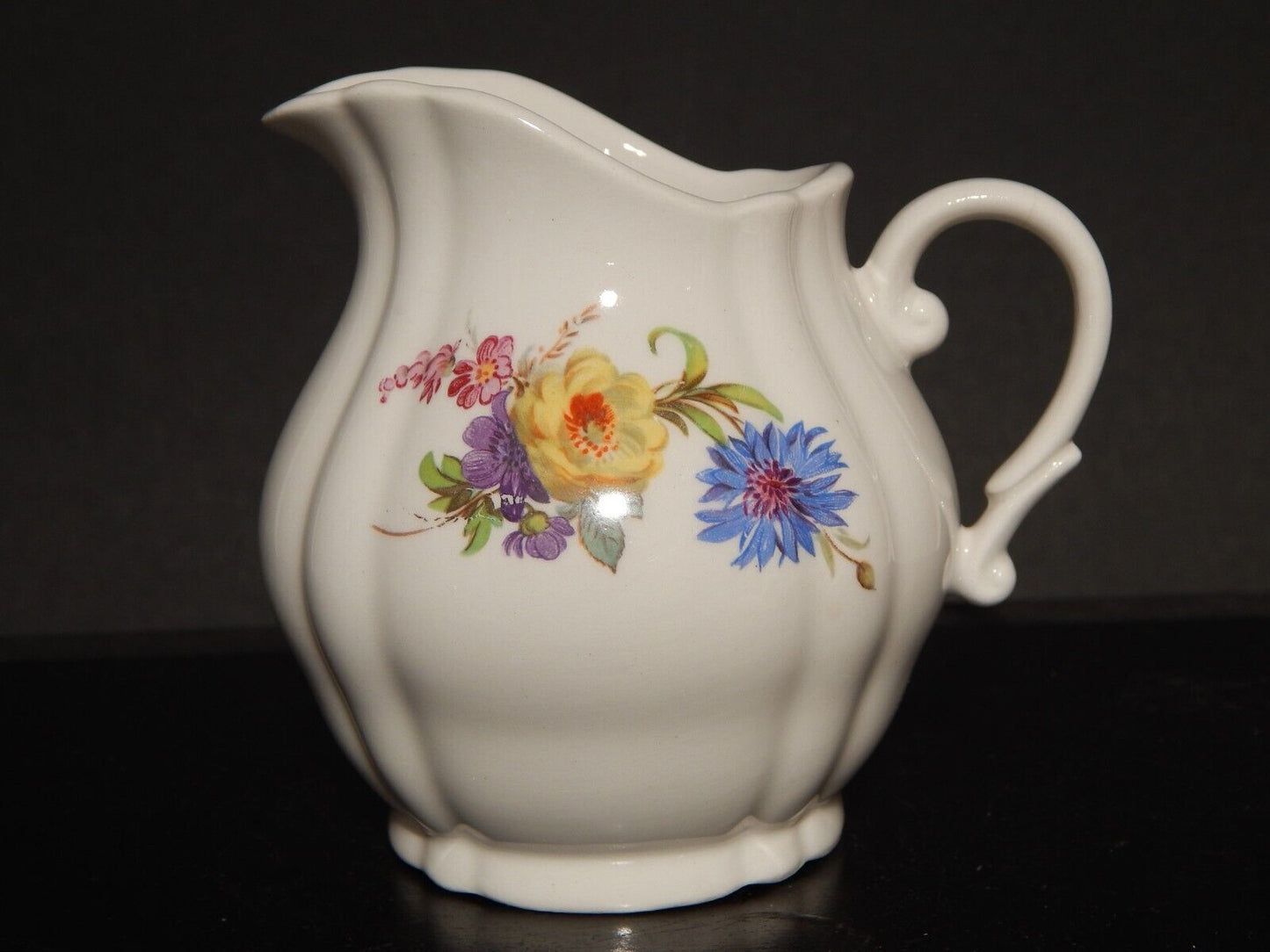 VINTAGE LATTIERA BRICCO CERAMICA RICHARD GINORI LAVENO DIAMONDSTONE FLOREALE