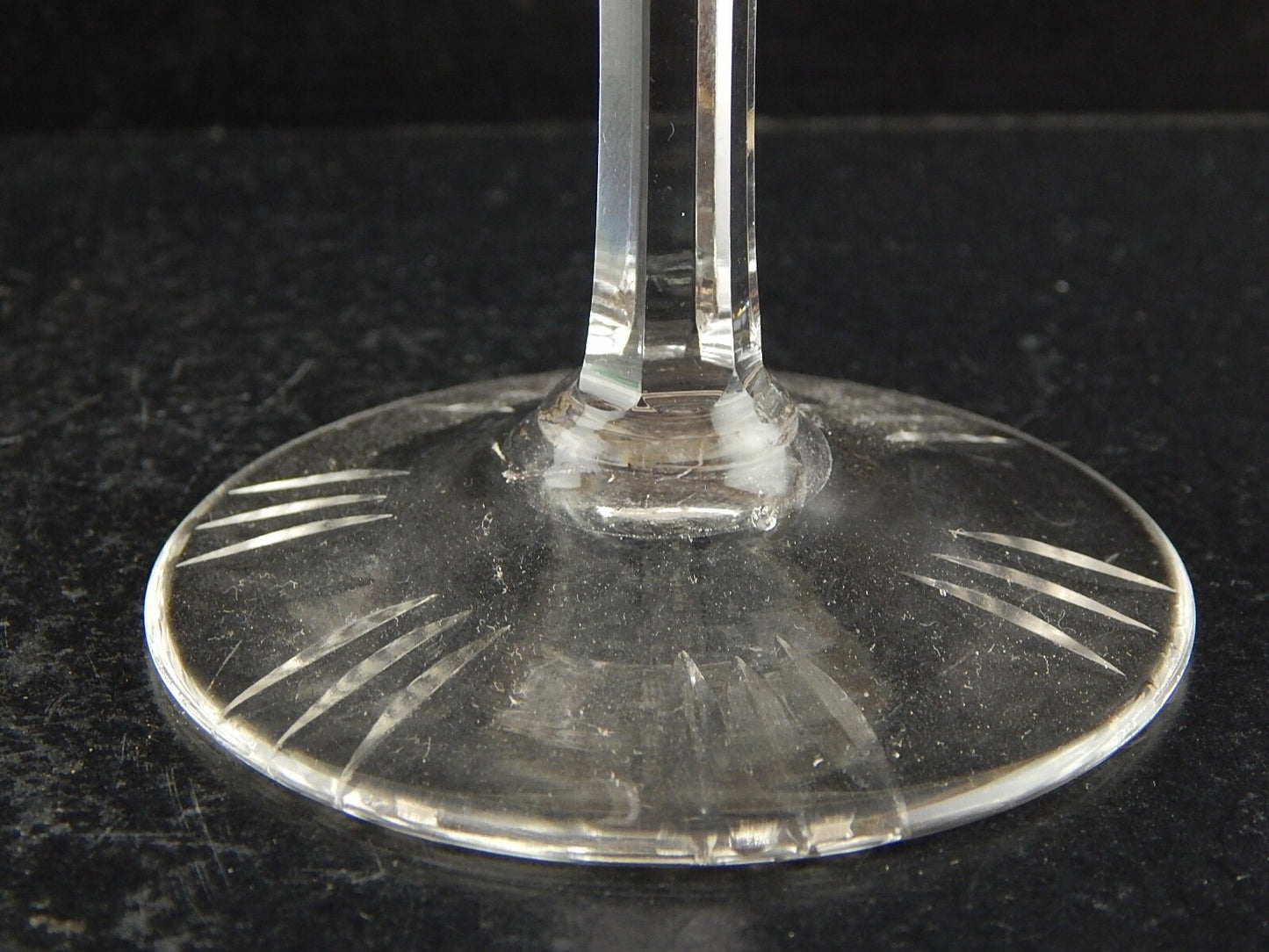 PREZIOSO VINTAGE BICCHIERE CALICE CRISTALLO BOEMIA MOLATO