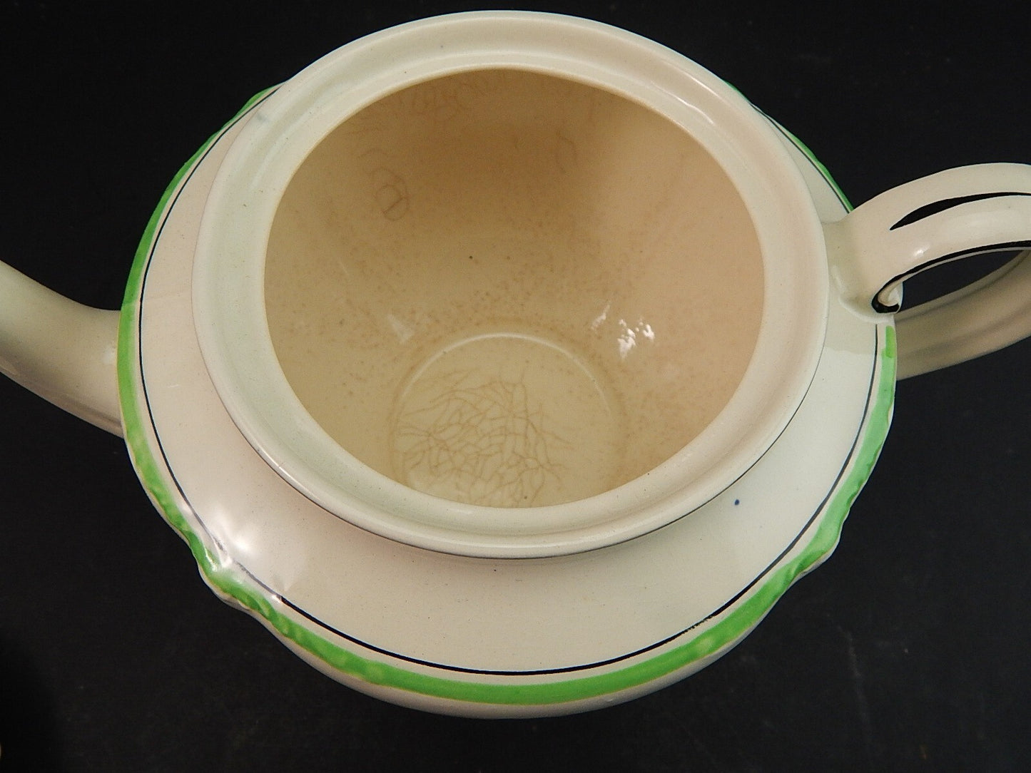 ANTICA TEIERA POTTERY INGLESE SEMI PORCELLANA J. & G. MEAKIN PRIMI DECENNI 900