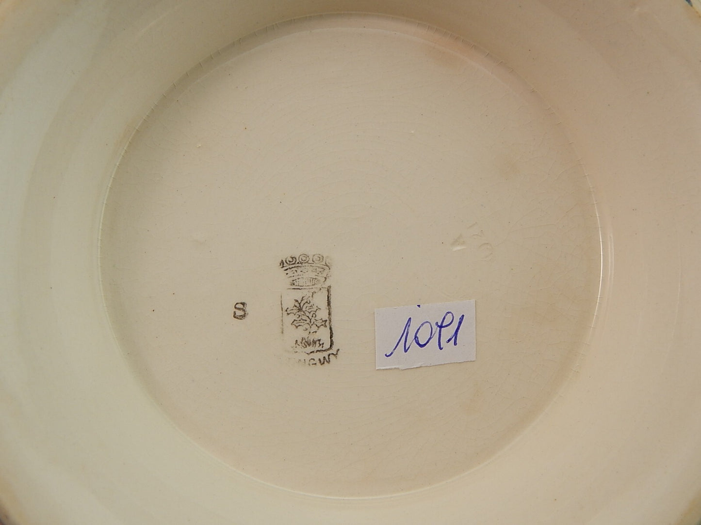 ANTICA ART DECO ALZATA CENTROTAVOLA LIBERTY CERAMICA LONGWY DEL 1934