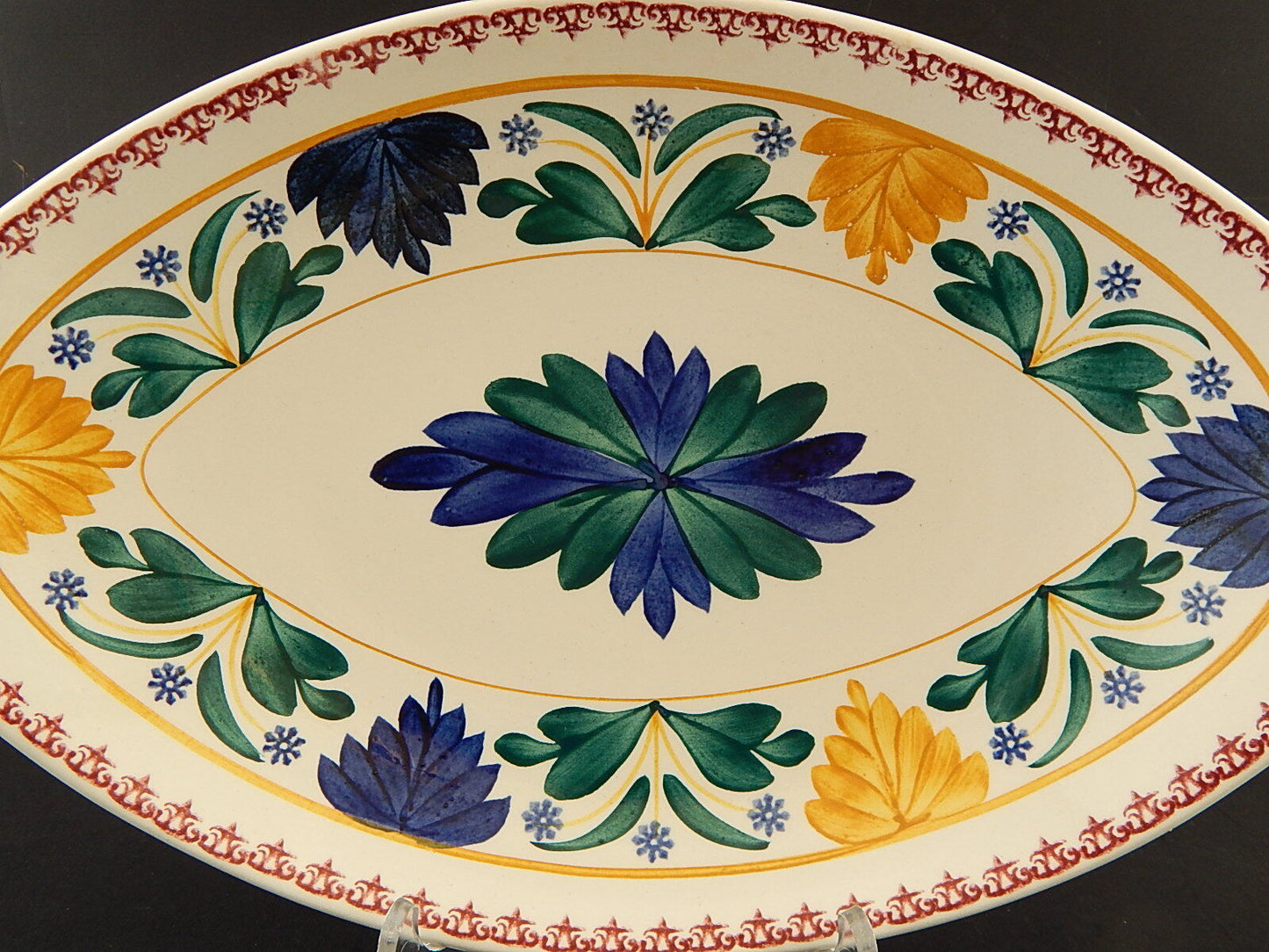 MODERNARIATO VINTAGE SOCIETA' CERAMICA MAASTRICHT CENTROTAVOLA FRUTTIERA