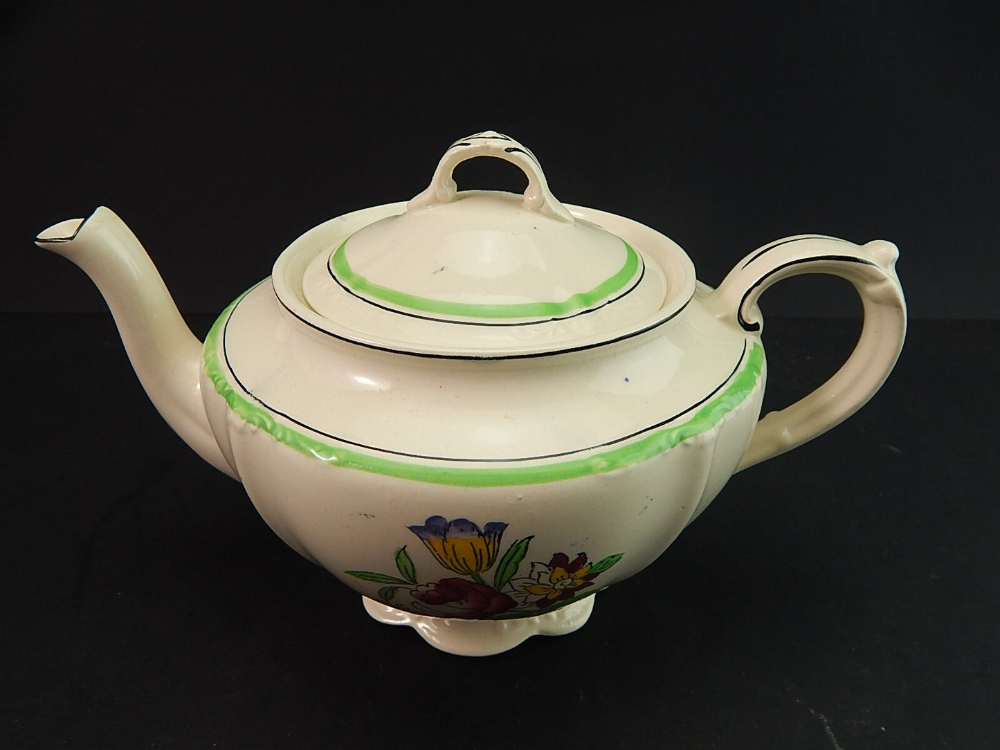 ANTICA TEIERA POTTERY INGLESE SEMI PORCELLANA J. & G. MEAKIN PRIMI DECENNI 900