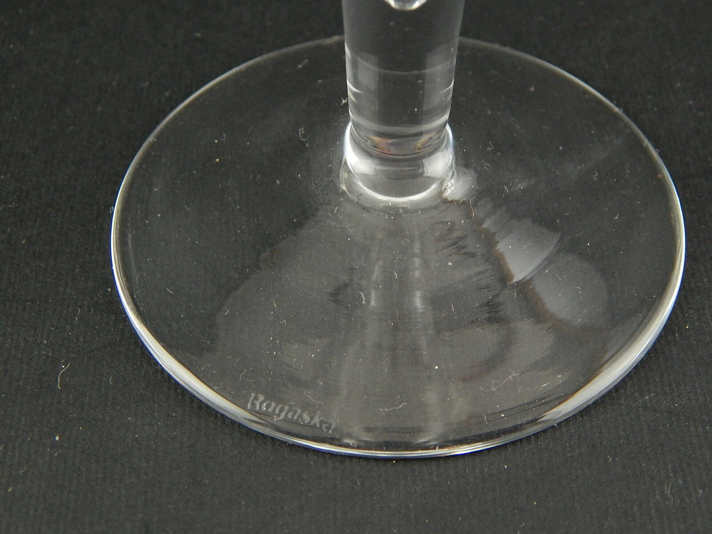 ART DECO ELEGANTE PREZIOSA COPPIA CALICI CRISTALLO ROGASKA MODELLO LUNA