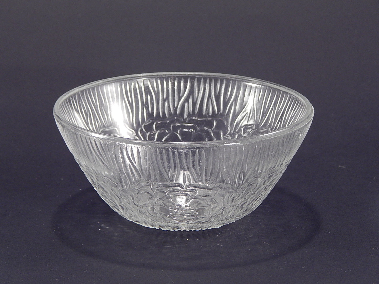 VINTAGE SET DA TAVOLA INSALATIERA O FRUTTIERA + 2 CIOTOLE VETRO STILE KOSTA BODA