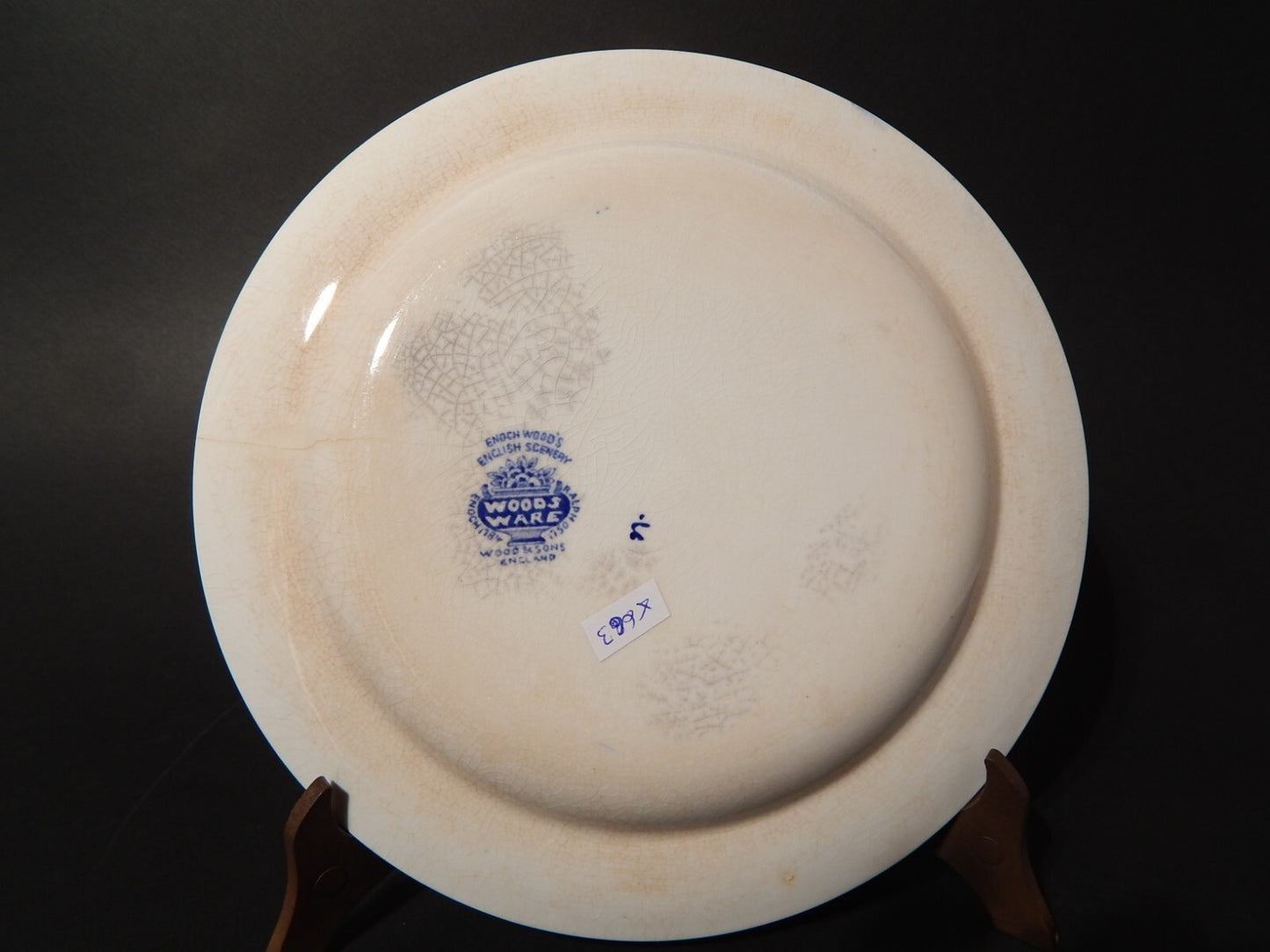 VINTAGE ENOCH WOOD'S ENGLISH SCENERY WOOD&SONS PIATTO SEMI PORCELLANA #663