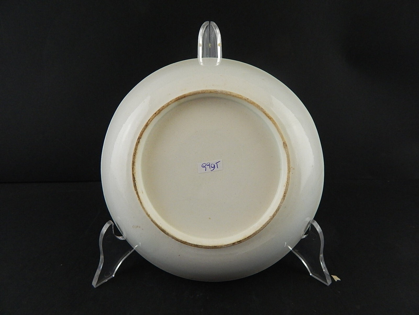 ANTICA CIOTOLA SEMI PORCELLANA RICHARD MILANO DECORO FERRARA META' 800