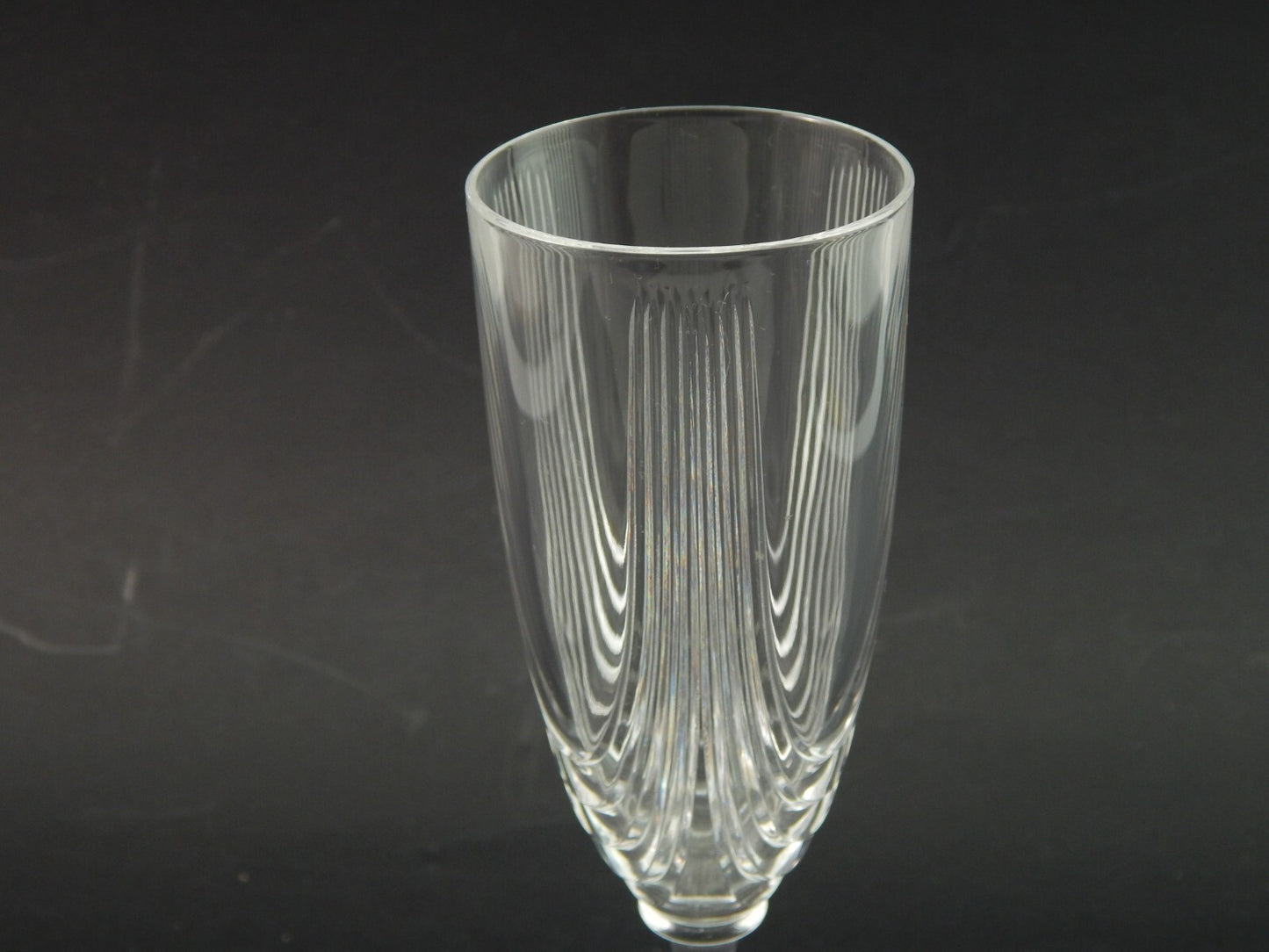 VINTAGE ELEGANTE SERVIZIO 18 CALICI CRISTALLO IN STILE ART DECO MADE IN ITALY