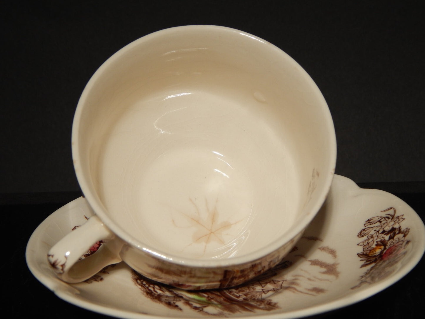 ANTICA TAZZA TE' PORCELLANA JOHNSON BROS ROYAL HOMES OF BRITAIN CAERNARVON #