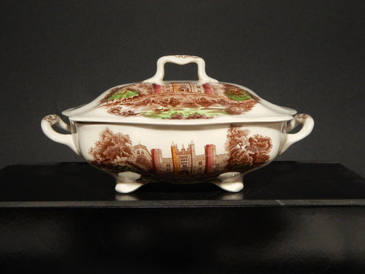 ANTICA LEGUMIERA ZUPPIERA PORCELLANA JOHNSON BROS ROYAL HOMES OF BRITAIN HAMPTON