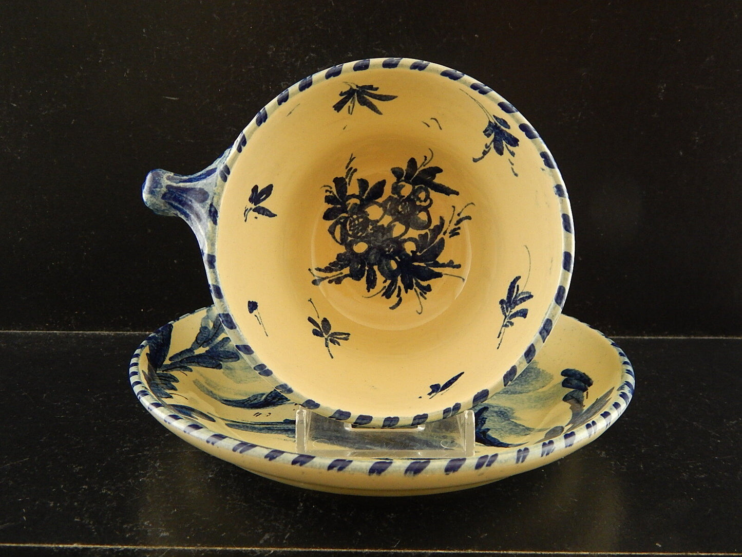 ANTICA TAZZA DA TE' CERAMICA ALBISOLA HANDMADE MADE ITALY DIPINTA A MANO #3